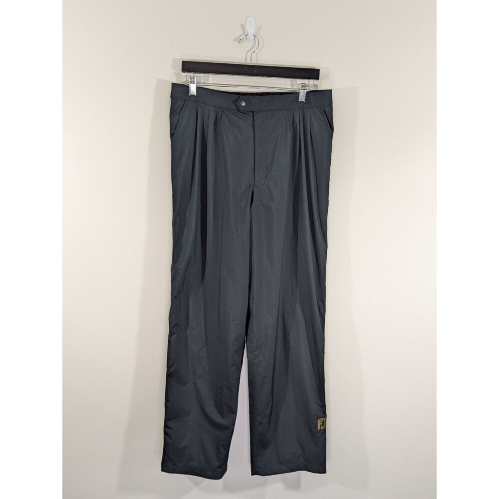 FootJoy DryJoys Pants Mens Sz L Rain Wet Weather Golf Adjustable Zip Snap Light